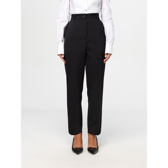 パンツ Dolce & Gabbana PANTS (FTAM0TFU21E N0000) Wool gabardine tuxedo pants in Black for Women